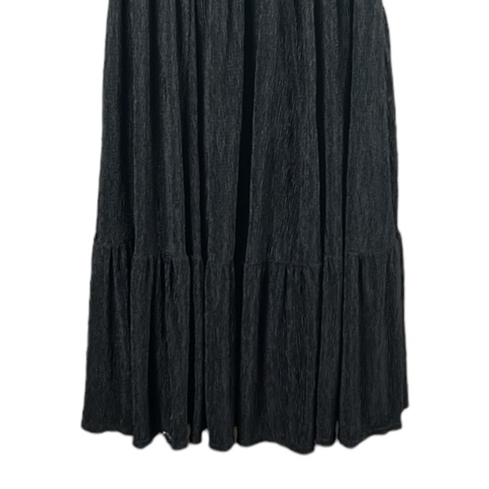 Torrid Black Crinkle Knit Surplice Skater Dress Size 1X - Picture 10 of 12